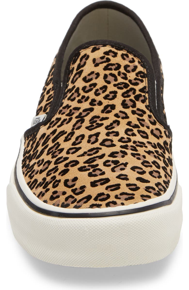Vans Leopard Print Slip-On Convertible Sneaker, Alternate, color,