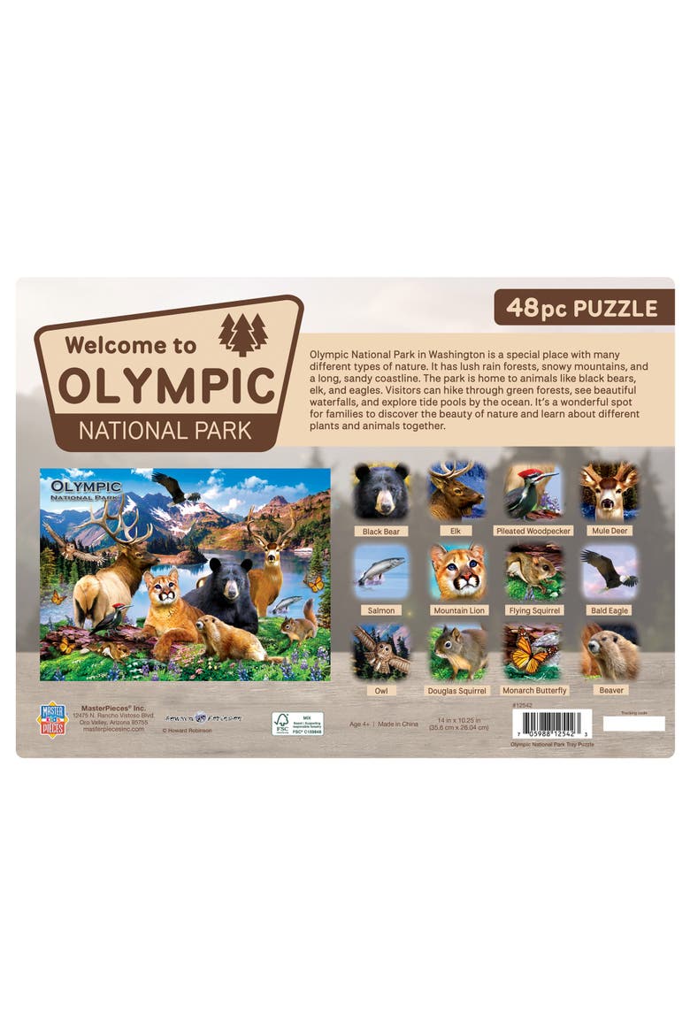 Olympic National Park 48pc Tray Puzzle, Alternate, color, Multicolor
