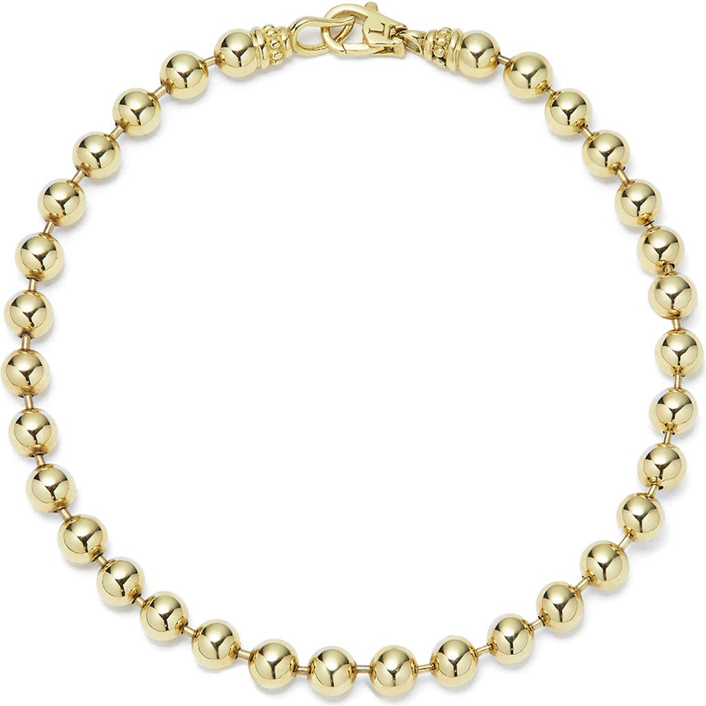 Lagos 18k Gold Anthem 5mm Ball Chain Bracelet In Gold