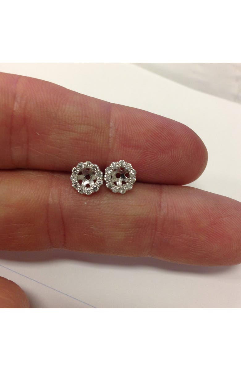 Bliss Diamond 1/2ct Halo Diamond Earring Jackets 14K Gold, Alternate, color, 