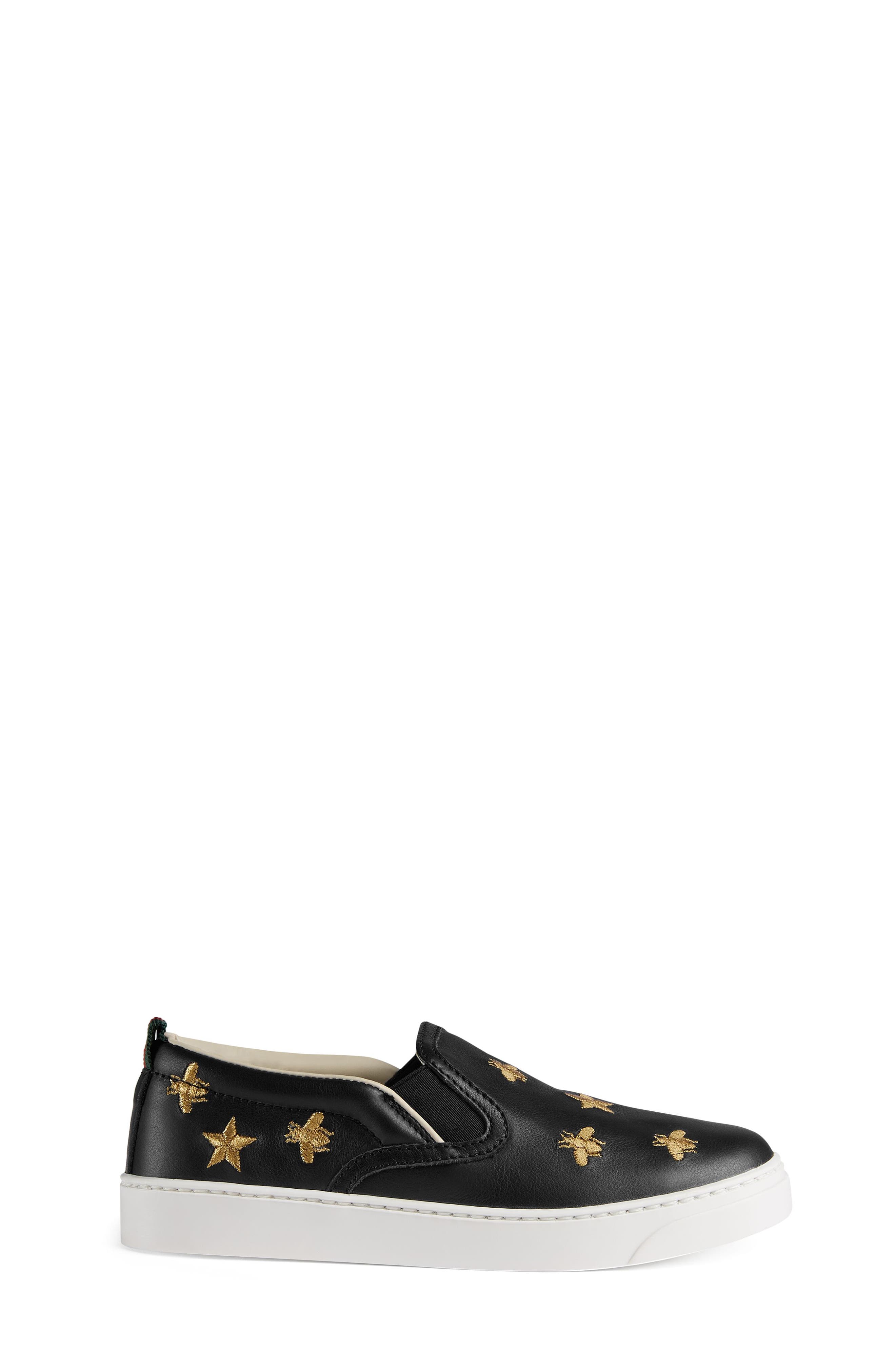 Gucci Dublin Bees and Stars Slip-On Sneaker, Alternate, color, 