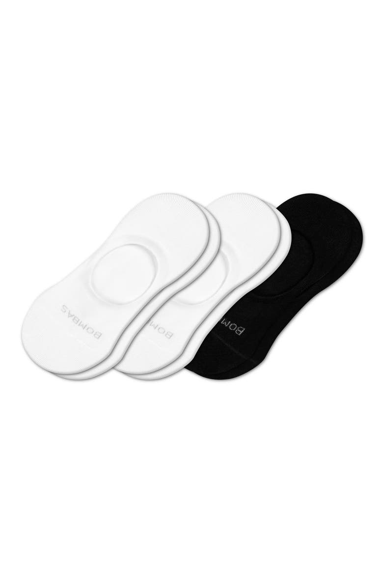 Lightweight Assorted 3-Pack No-Show Cotton Blend Socks, Main, color, WHITE MIX