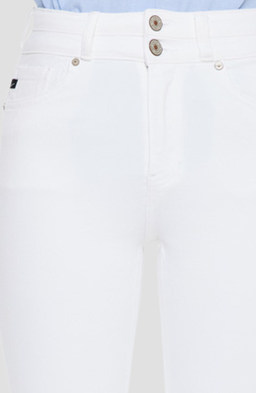 Kancan Cadence Ultra High Rise Slim Straight Leg Jeans In Blue