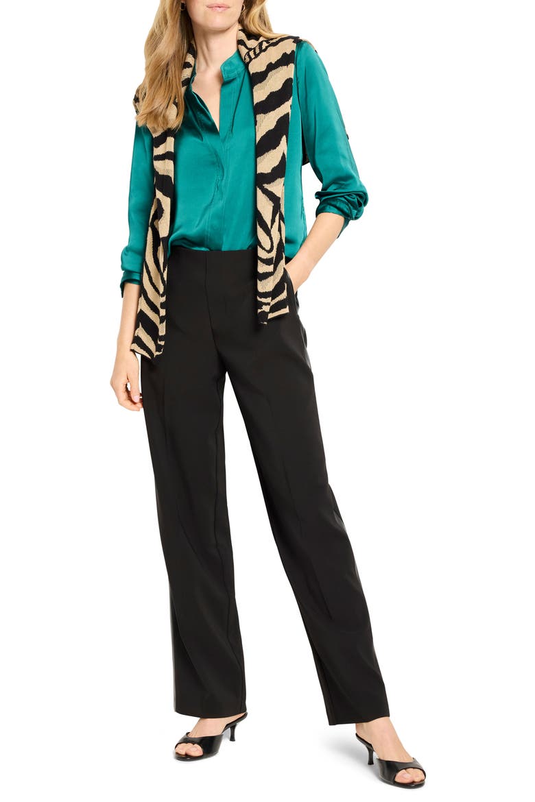 Lenox Wide Leg Tuxedo Pants, Alternate, color, BLACK ONYX