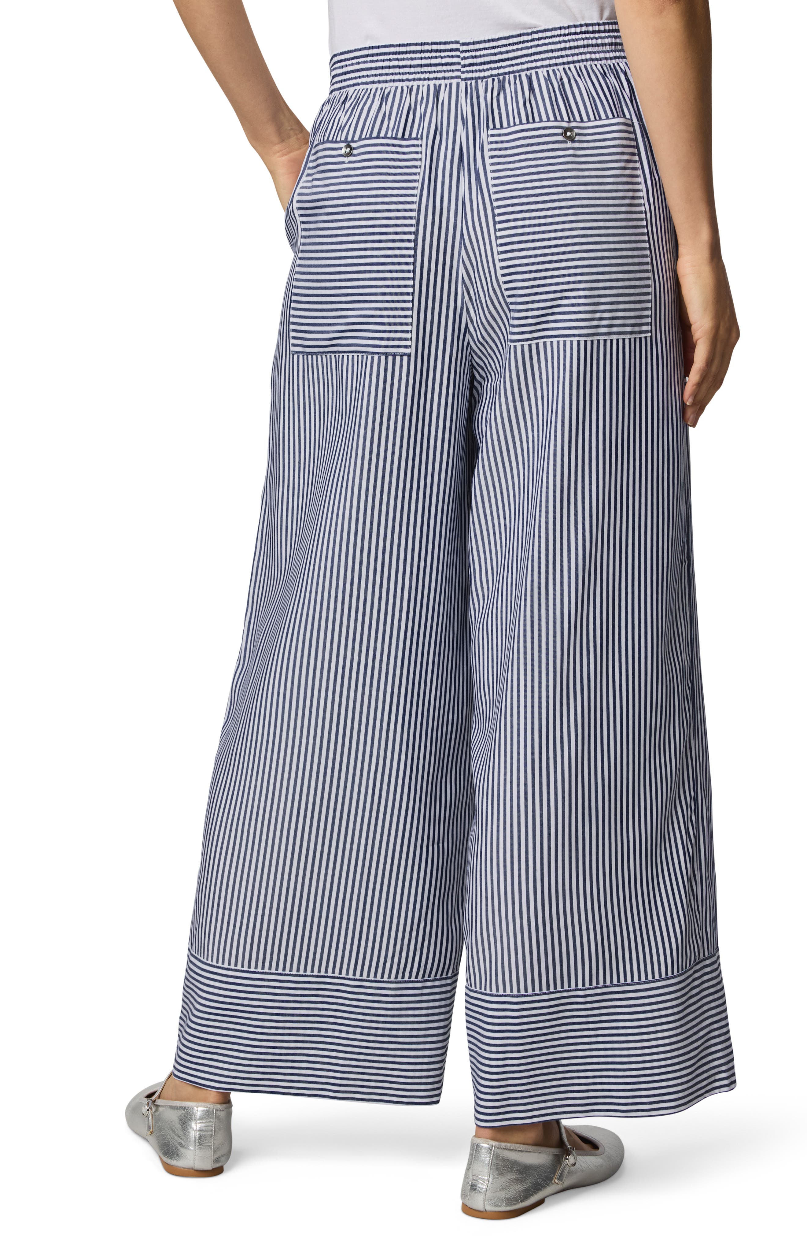 Ellie Stripe Wide Leg Drawstring Pants - image 2