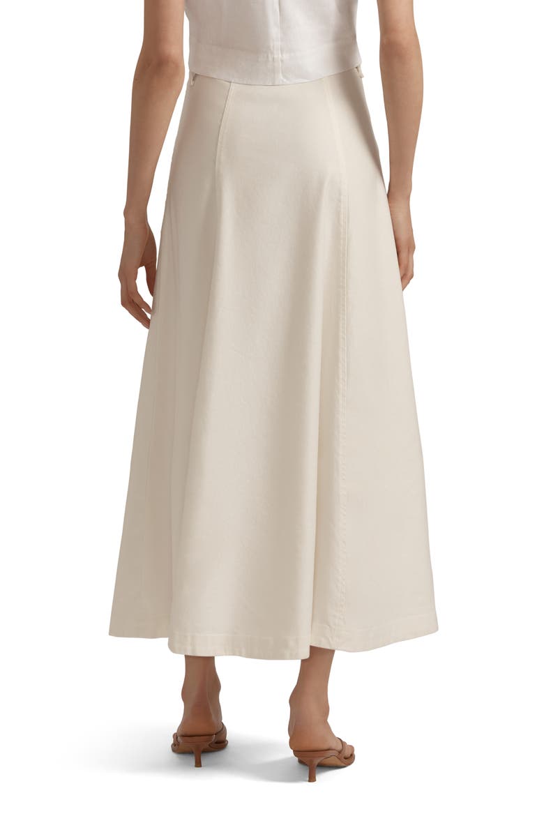 The Lila A-Line Denim Skirt, Alternate, color, GARDENIA