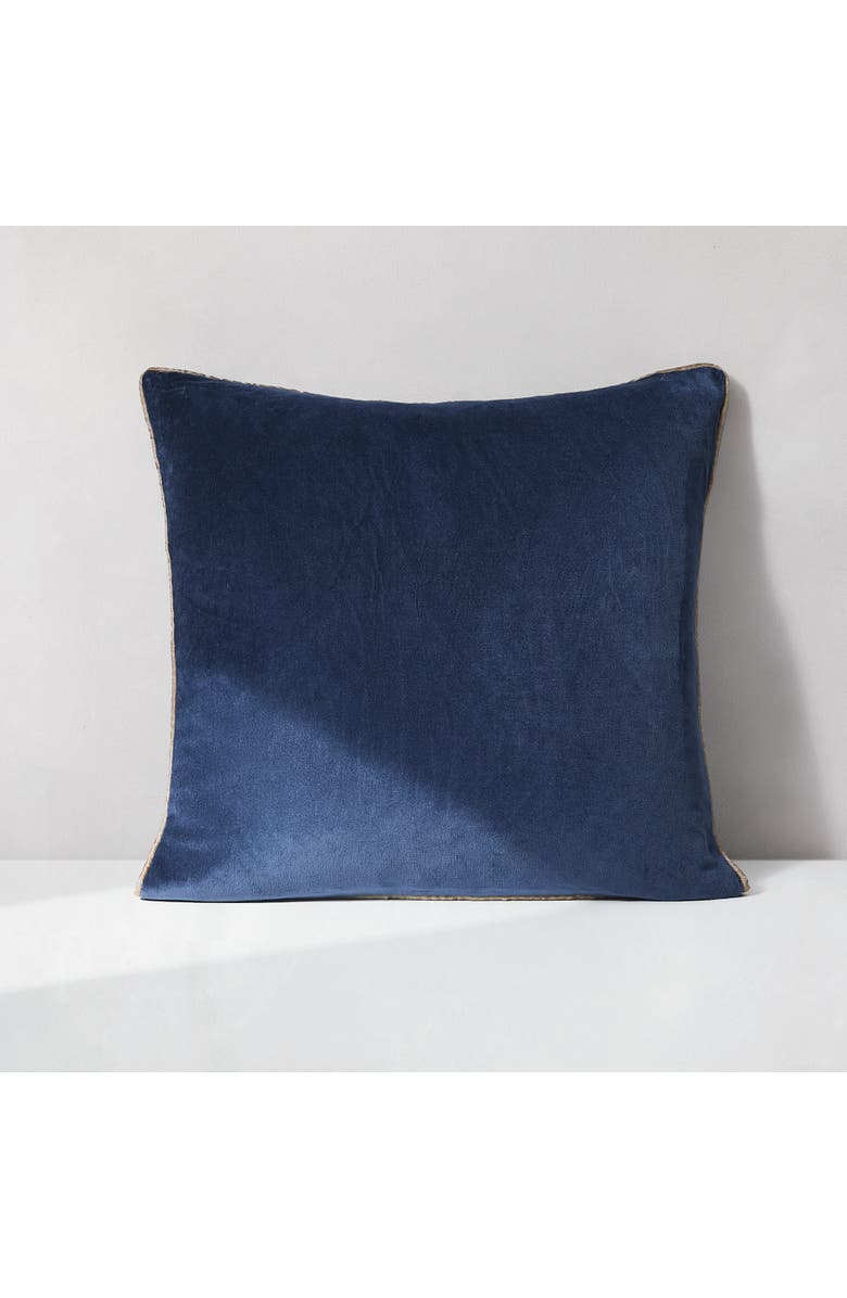 Chuks Collins x Lush Decor Orion Velvet Pillow Cover, Main, color, Navy