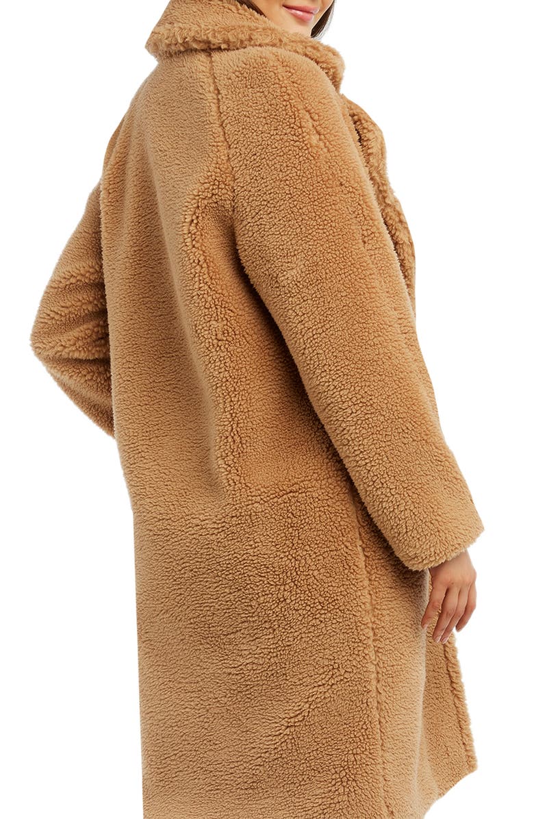 Bardot Faux Fur Long Coat, Alternate, color,