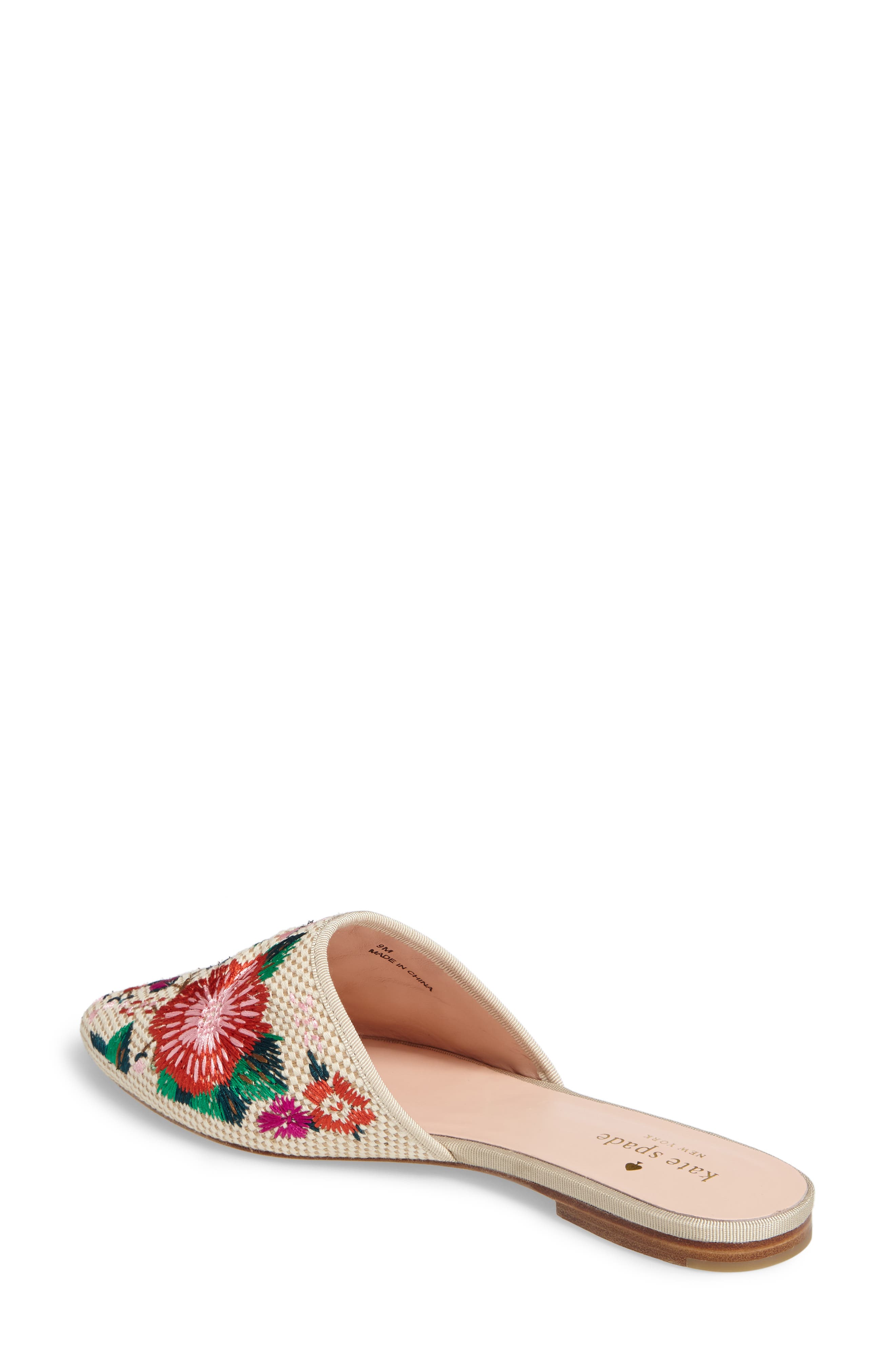 monteclair embroidered mule, Alternate, color, MULTI COLOR