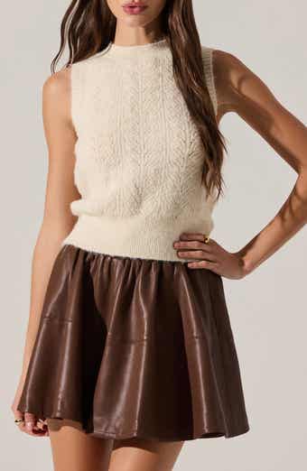ASTR the Label Pernille Ruffle Sleeveless Sweater