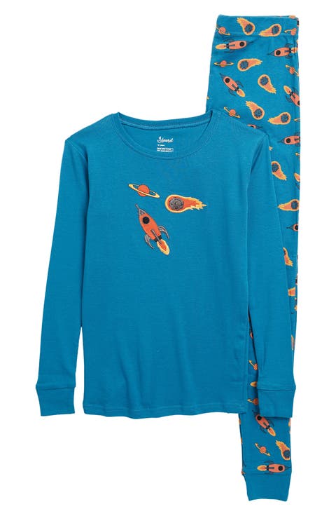 Cotton Two-Piece Printed Pajamas, Vehicles & Machines