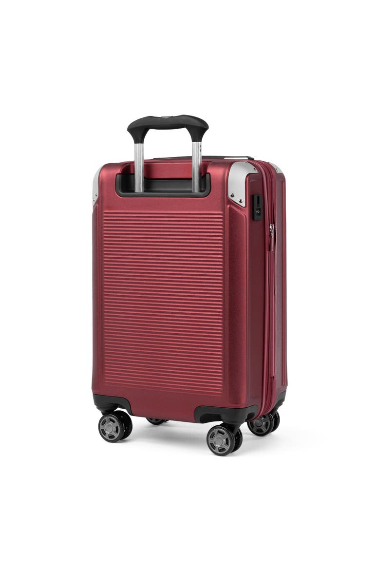 Platinum Elite Hardside 21" Carry On Spinner Luggage, Alternate, color, Daring Red