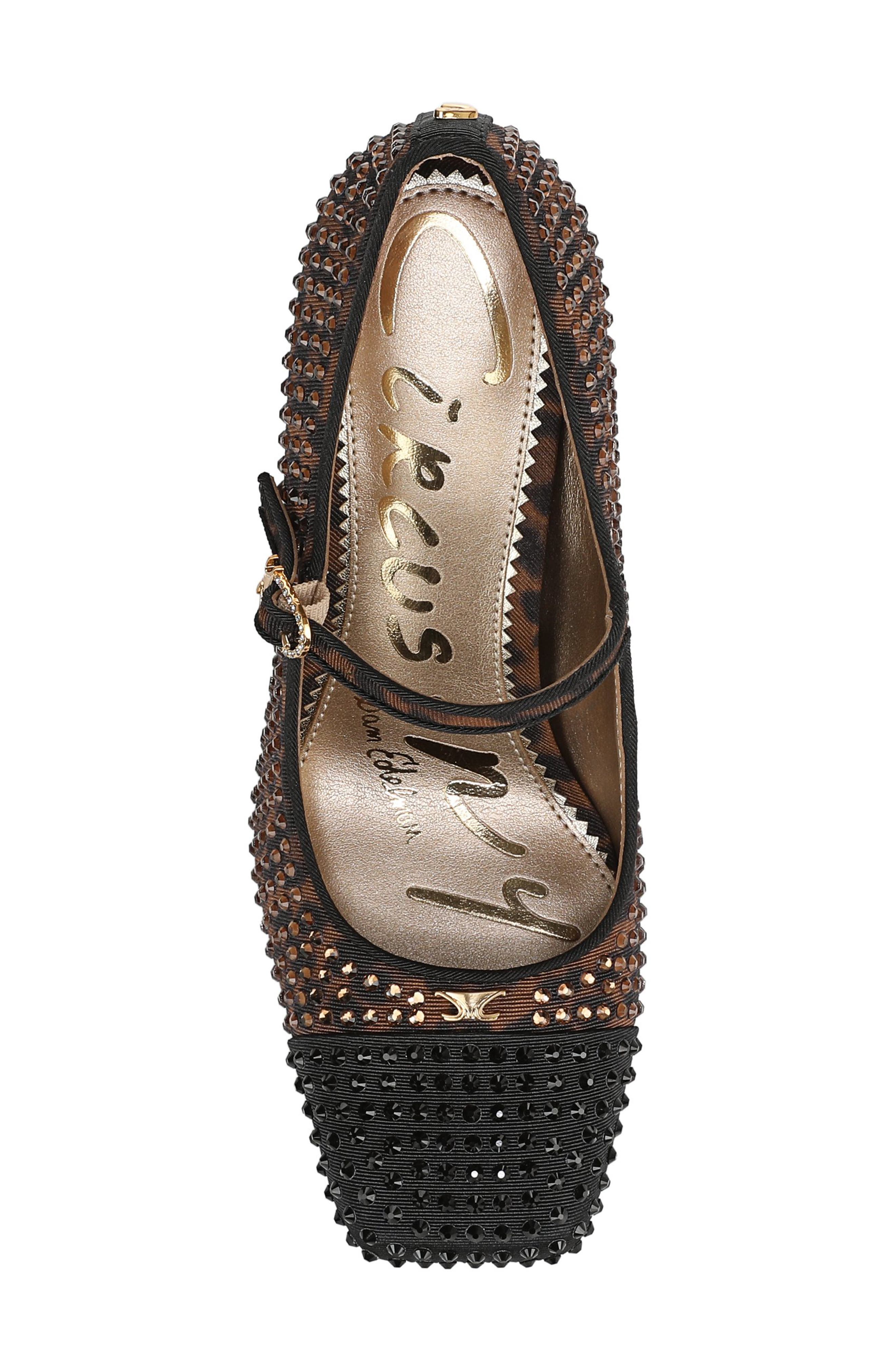 Circus NY by Sam Edelman Elora Glitz Mary Jane Pump, Alternate, color, Black/ Cognac