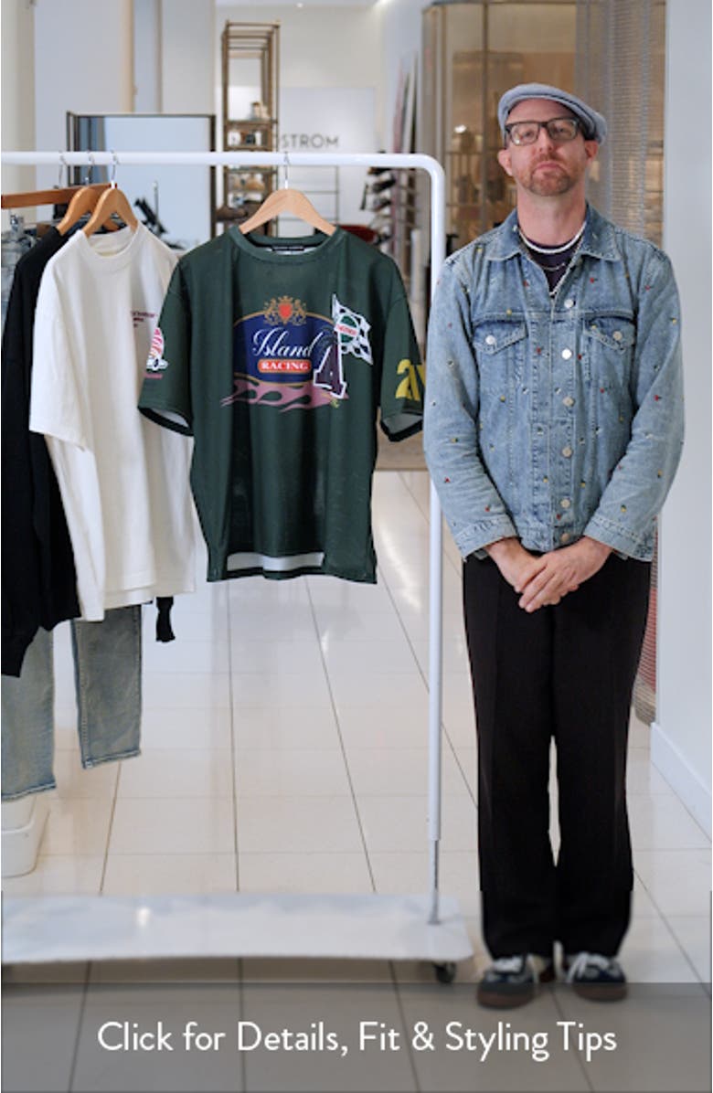 Island Racing Mesh Graphic T-Shirt, sales video thumbnail