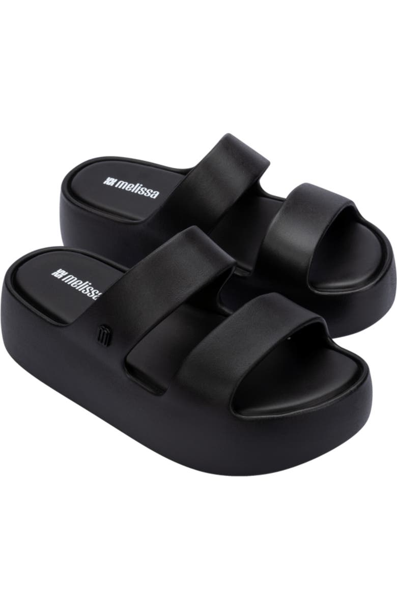 Melissa Free Line Platform Slide Sandal, Main, color, Black