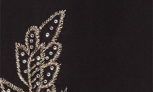 Bode Beaded Epoque Silk Button-up Shirt In Black