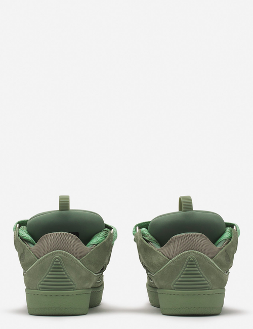 Lanvin Curb Sneakers In Green