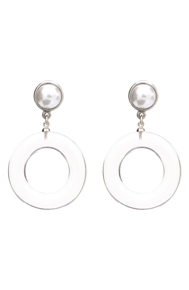 Ben-Amun Imitation Pearl Clip Earrings | Nordstrom