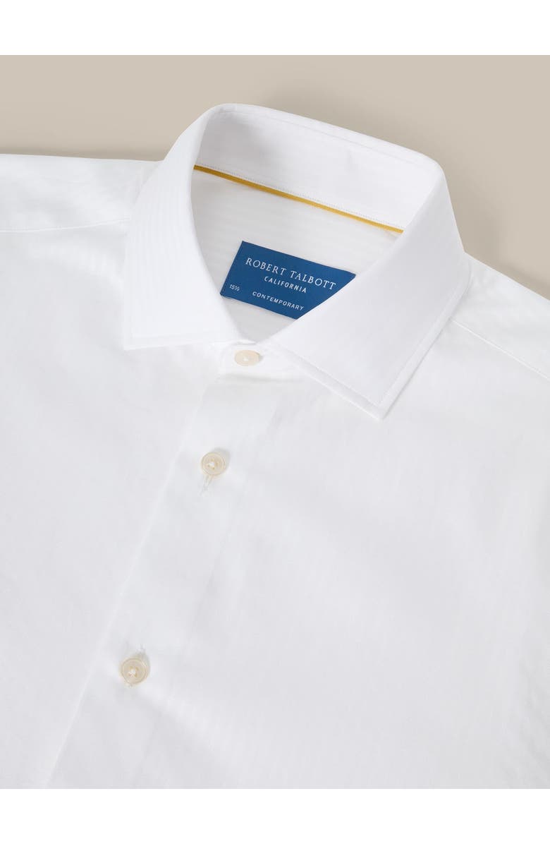 Robert Talbott Reynolds Dobby Stripe Contemporary Fit Shirt, Alternate, color, White