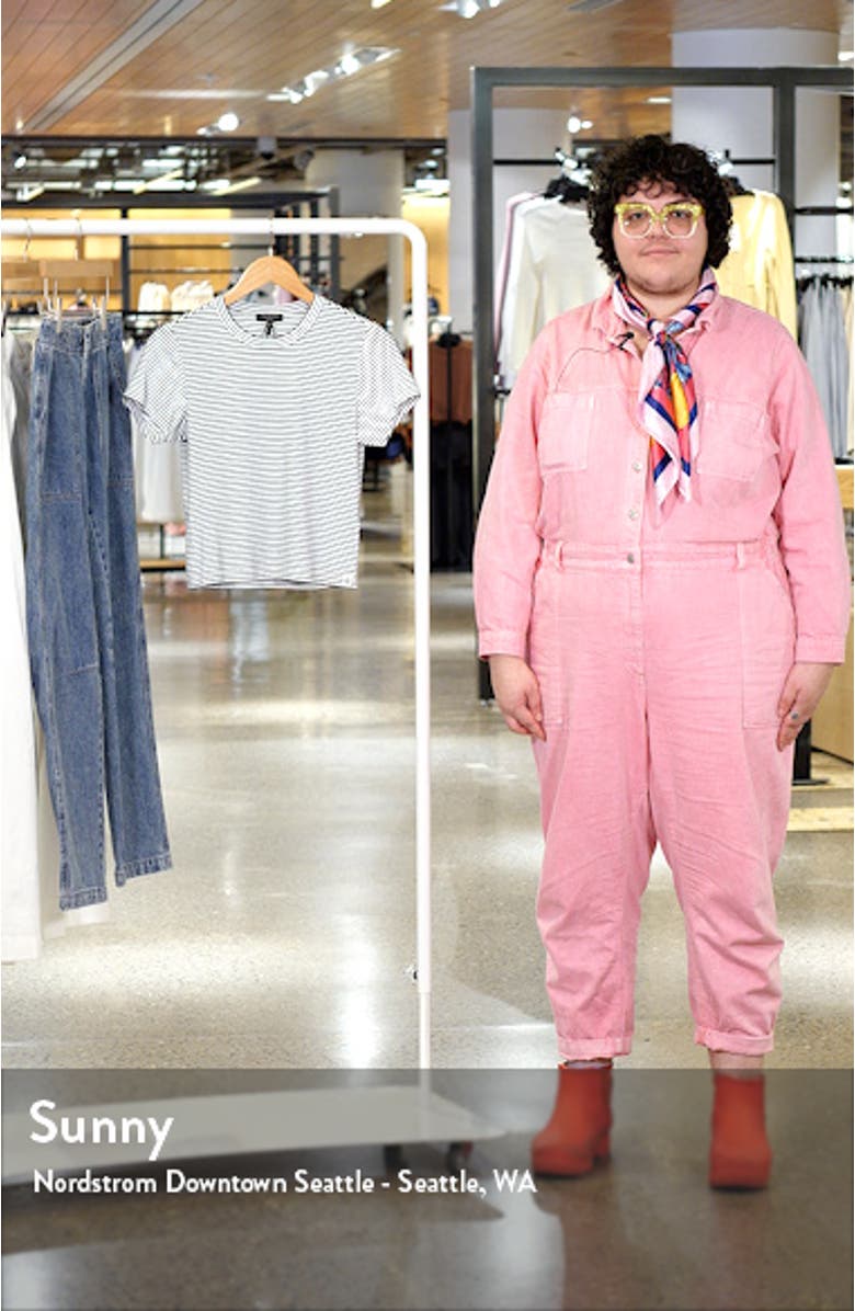 Luca Stripe Baby Tee, sales video thumbnail