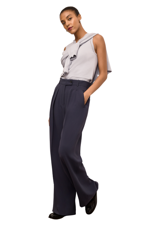 M.m.lafleur Crimmins Pointelle Tank In Blue