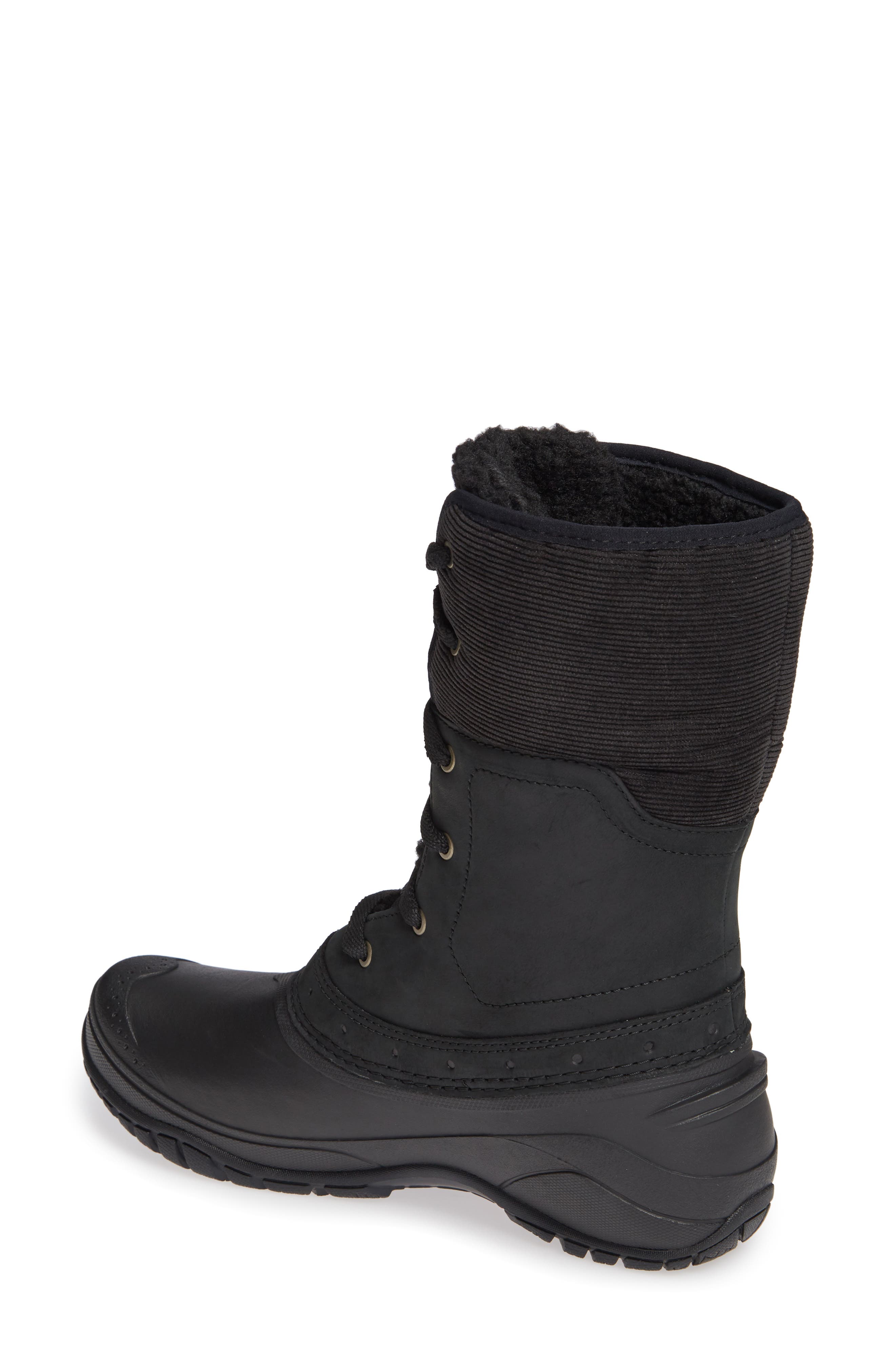 The North Face Shellista Roll Cuff Waterproof Insulated Winter Boot, Alternate, color, 