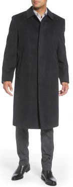 Hart Schaffner Marx Stanley Classic Fit Wool & Cashmere Overcoat