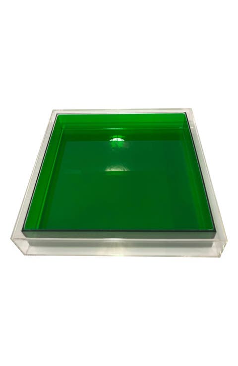 Encased Color Lucite Tray
