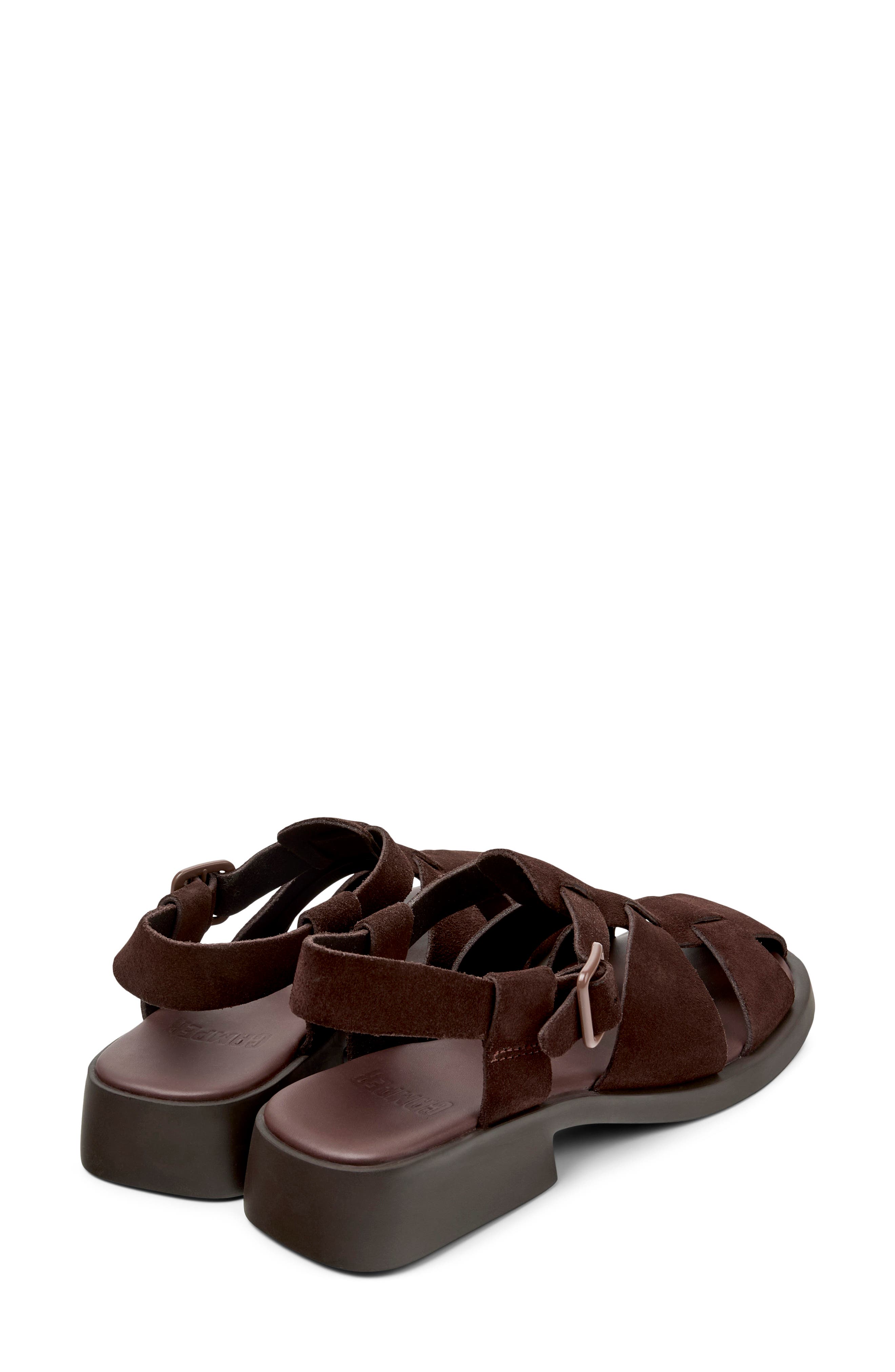 Camper Dana Fisherman Sandal, Alternate, color, Brown
