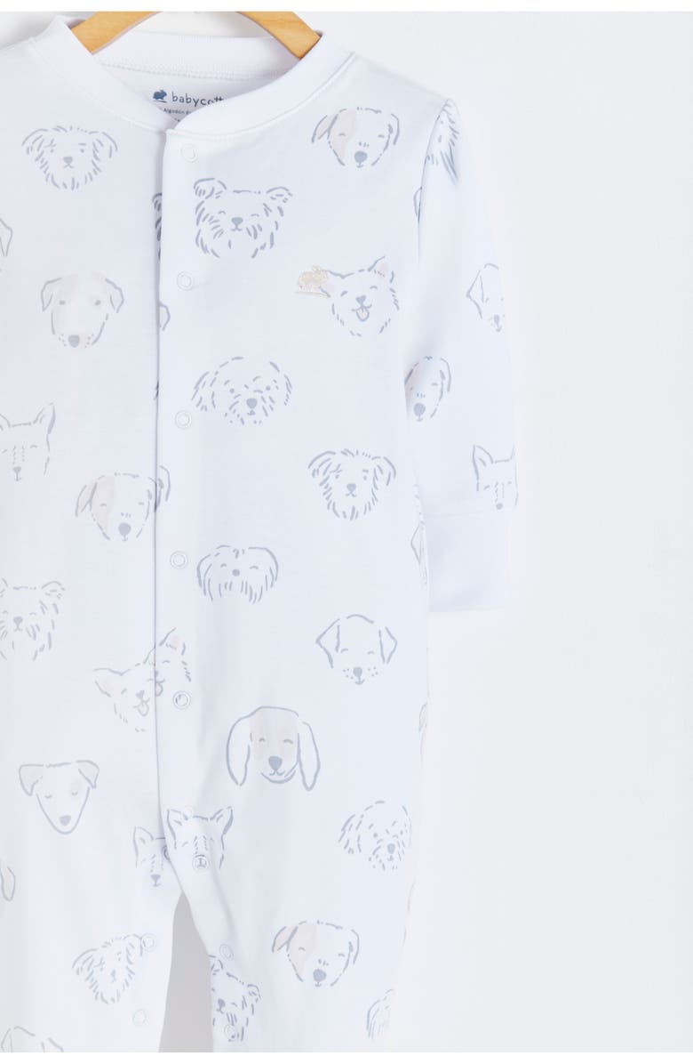 Babycottons Premium Peruvian Pima Cotton Paws Footie Pajama for Infant, Alternate, color,