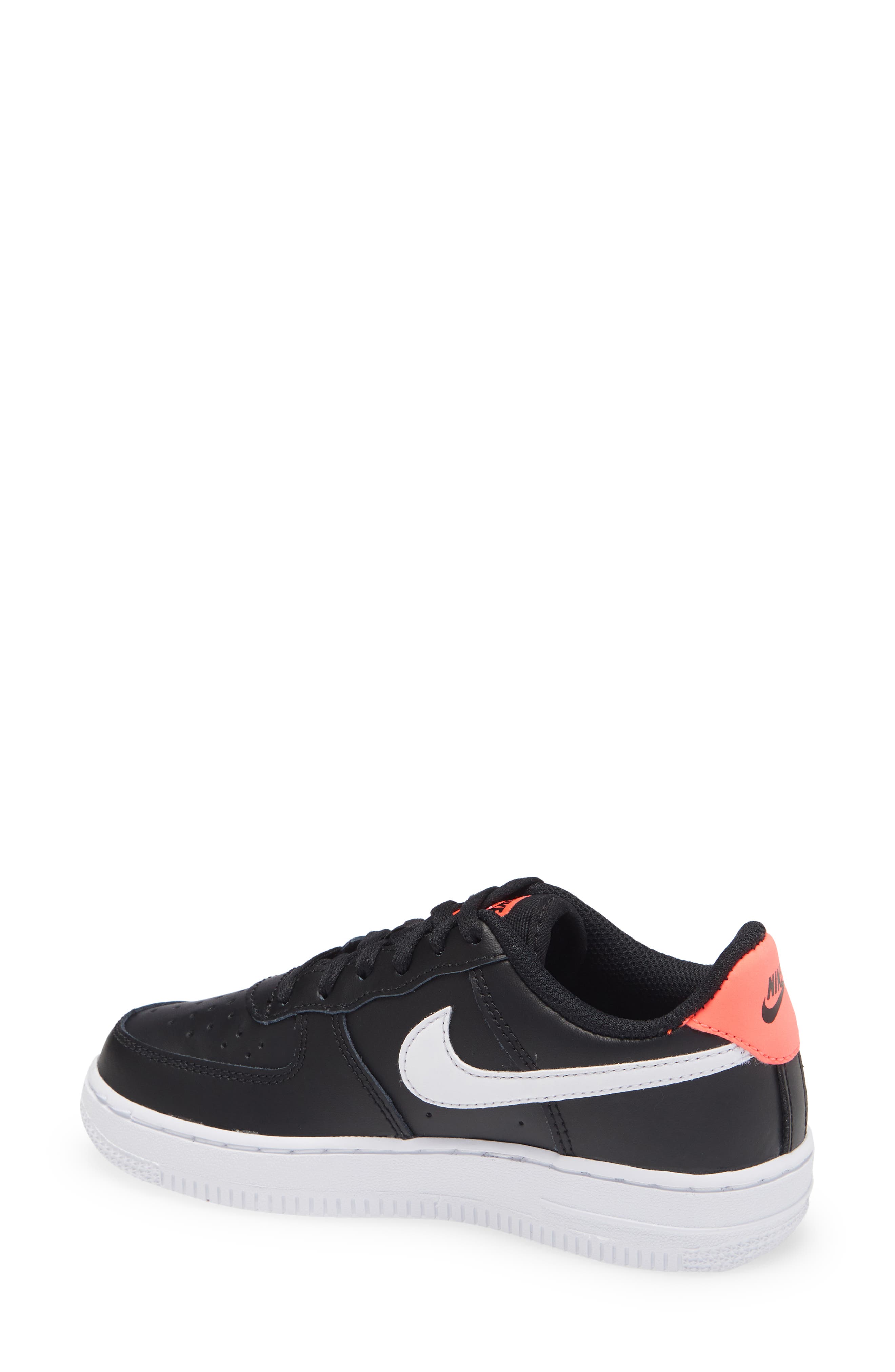 Air Force 1 LV8 Platform Sneaker, Alternate, color, BLACK/ WHITE/ FLASH CRIMSON