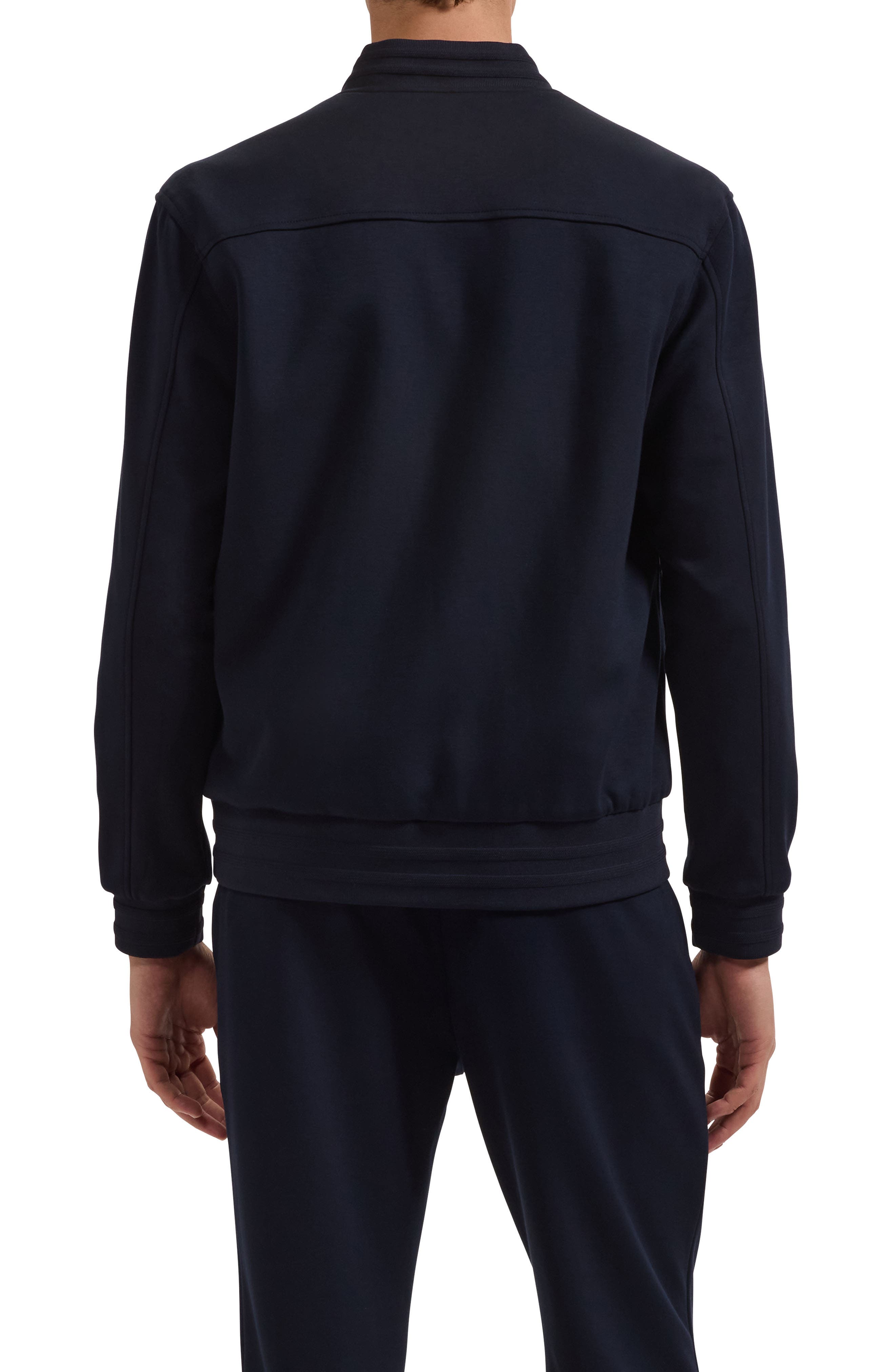 Bugatchi Soft Touch Knit Reversible Bomber Jacket — фото 2