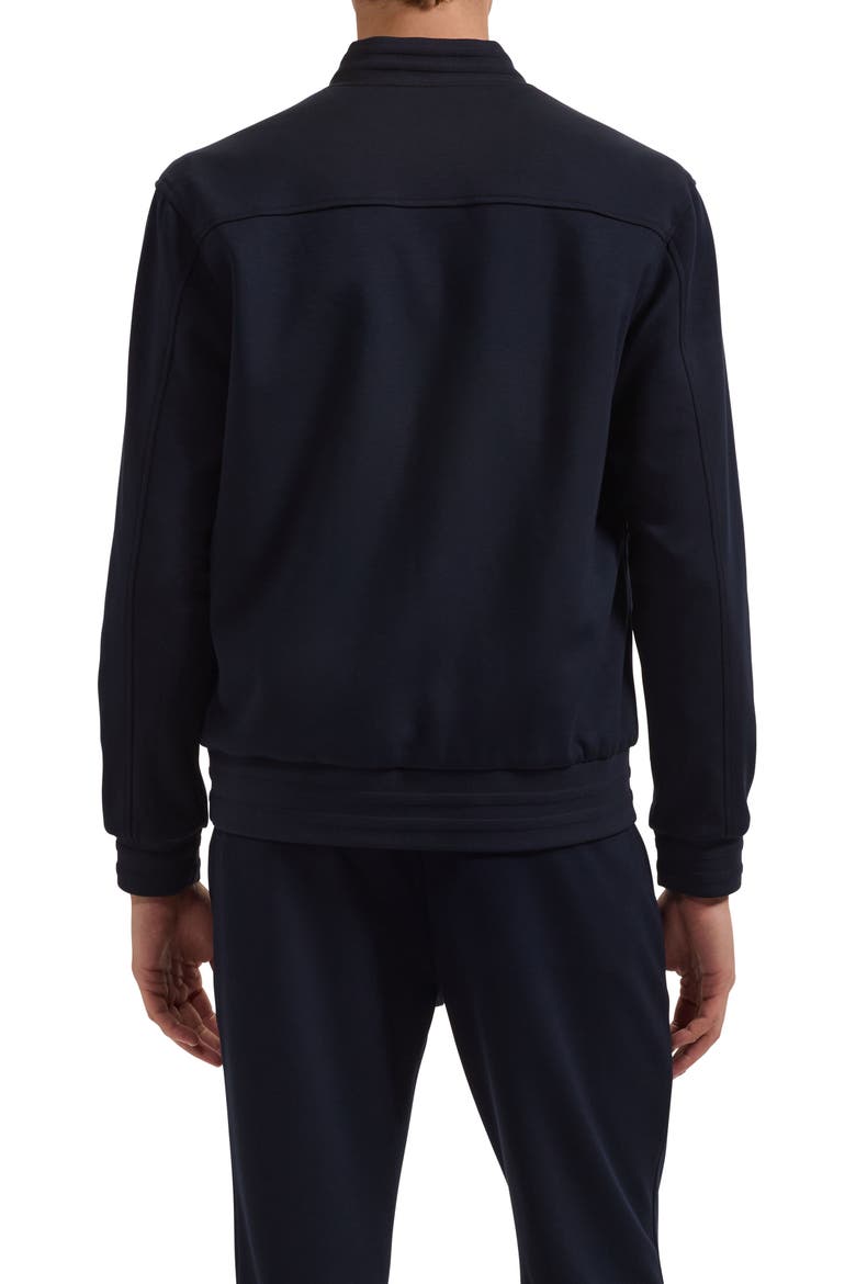 Soft Touch Knit Reversible Bomber Jacket, Alternate, color, NAVY