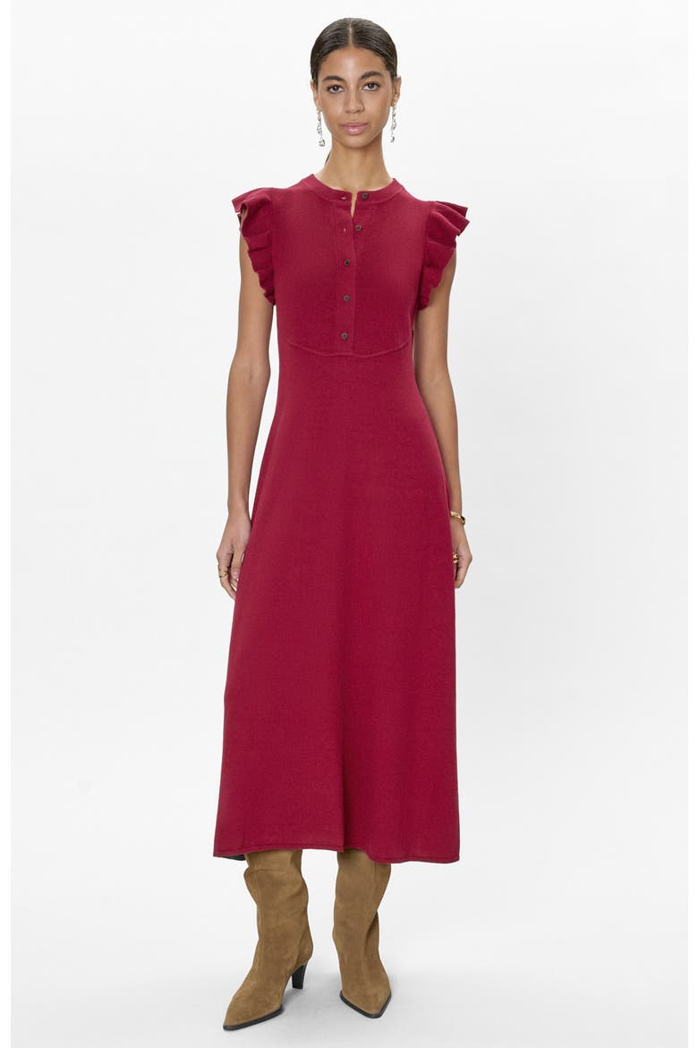 Rhea Sweater Midi Dress, Main, color, Dark Berry