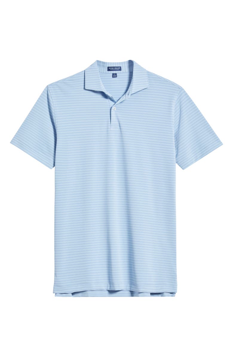 Peter Millar Crown Crafted Mezzo Stripe Performance Polo, Alternate, color, Angelite