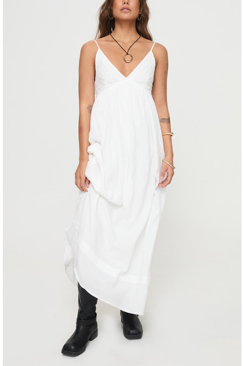 Eriksson Cotton Maxi Sundress, Alternate, color, WHITE