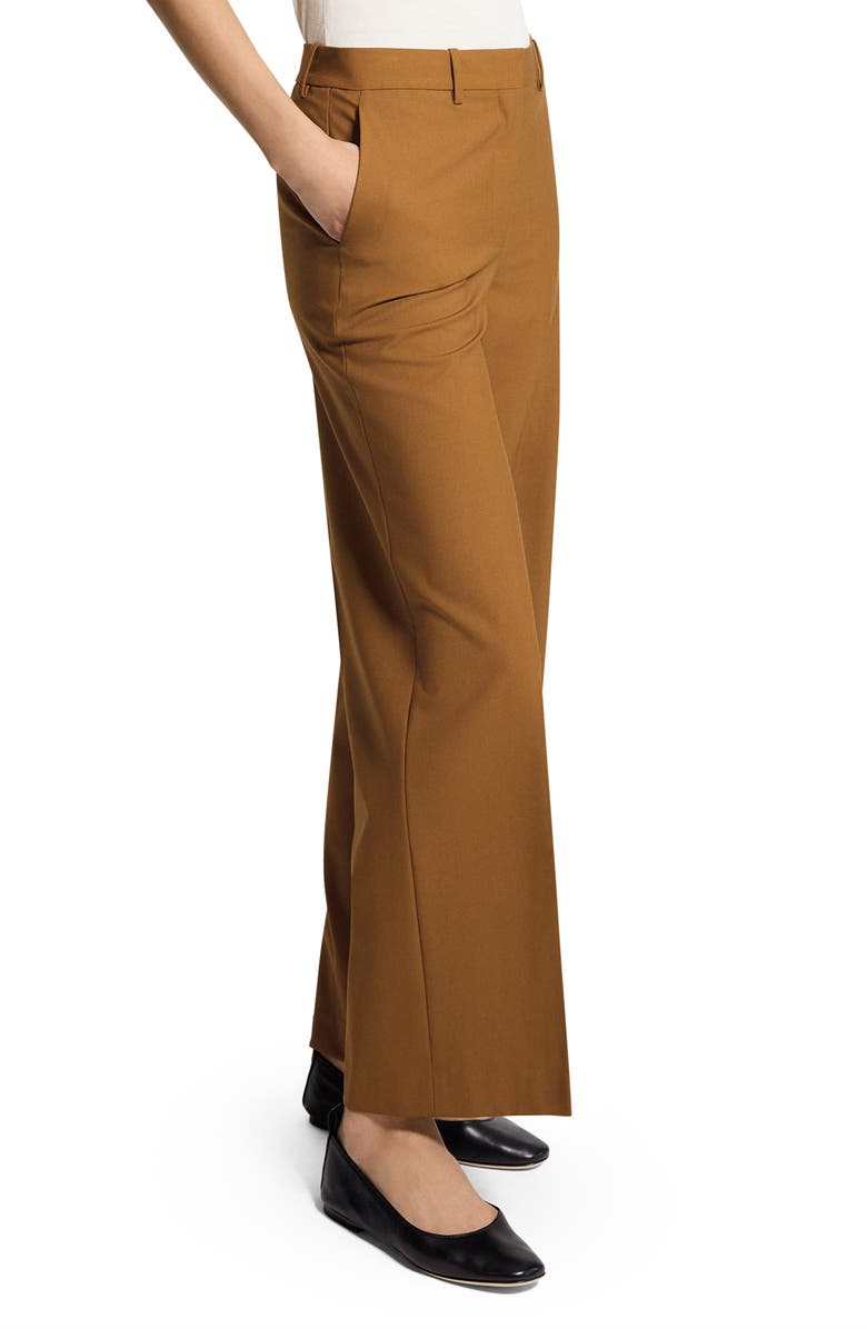 Theory Stretch Wool Pants, Alternate, color, Dark Cognac