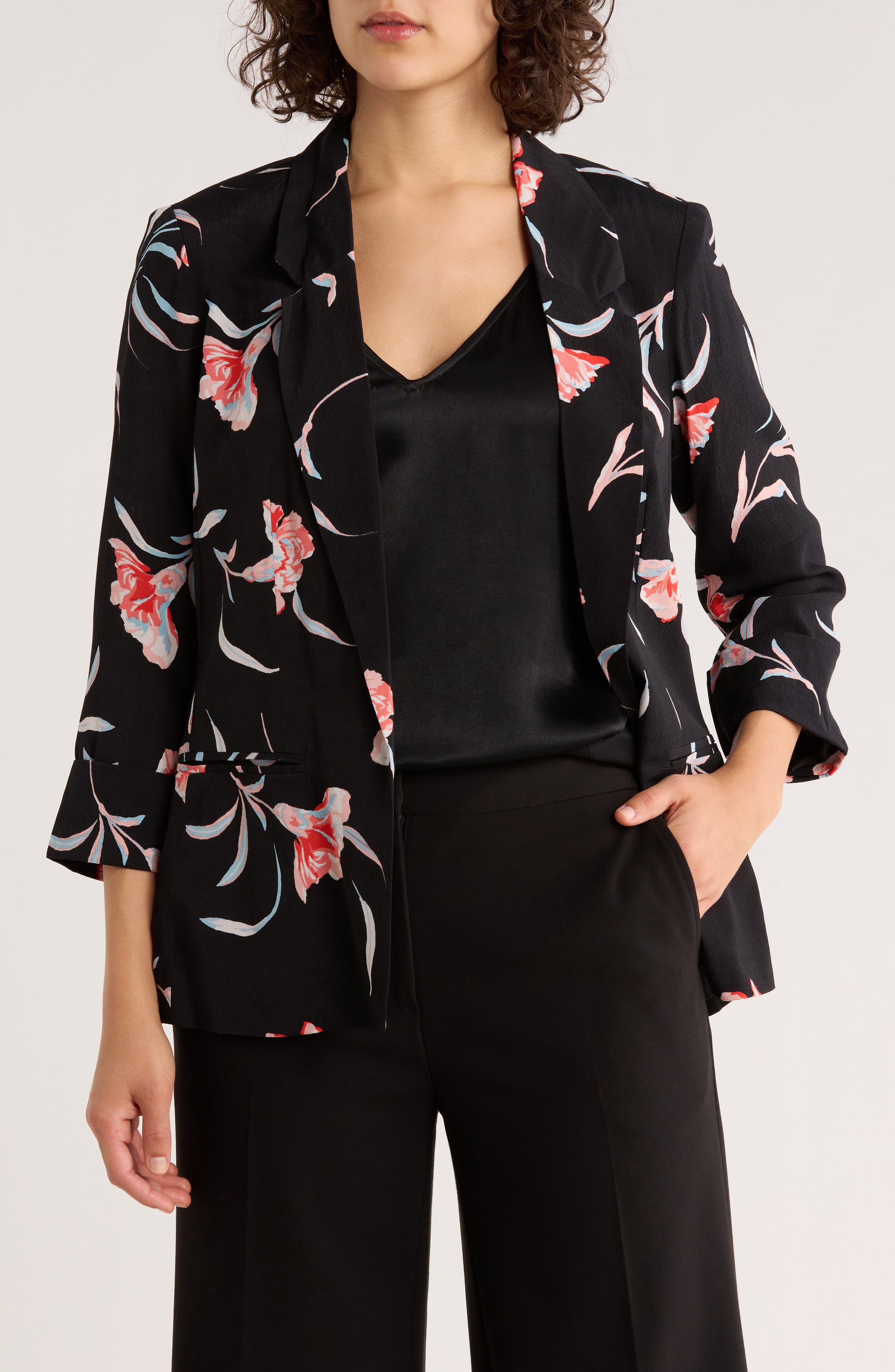 DR2 by Daniel Rainn Print Woven Blazer