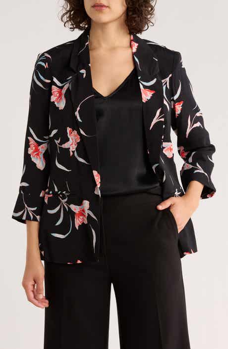 DR2 by Daniel Rainn Print Woven Blazer