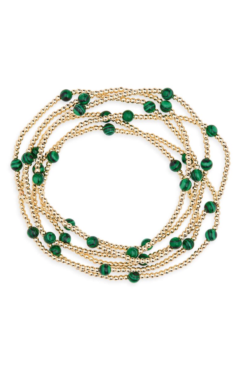 Panacea Set of 6 Beaded Stretch Bracelets, Main, color,