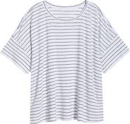 Eileen Fisher Boxy Organic Linen Slub T-Shirt
