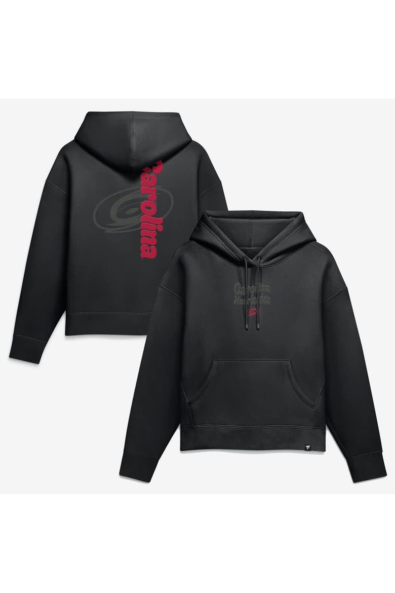 Women's Fanatics Carolina Hurricanes Blackout Hoodie, Main, color, Black