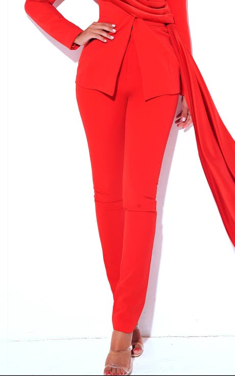 Vaylla Crepe Pants Skinny Fit Trousers