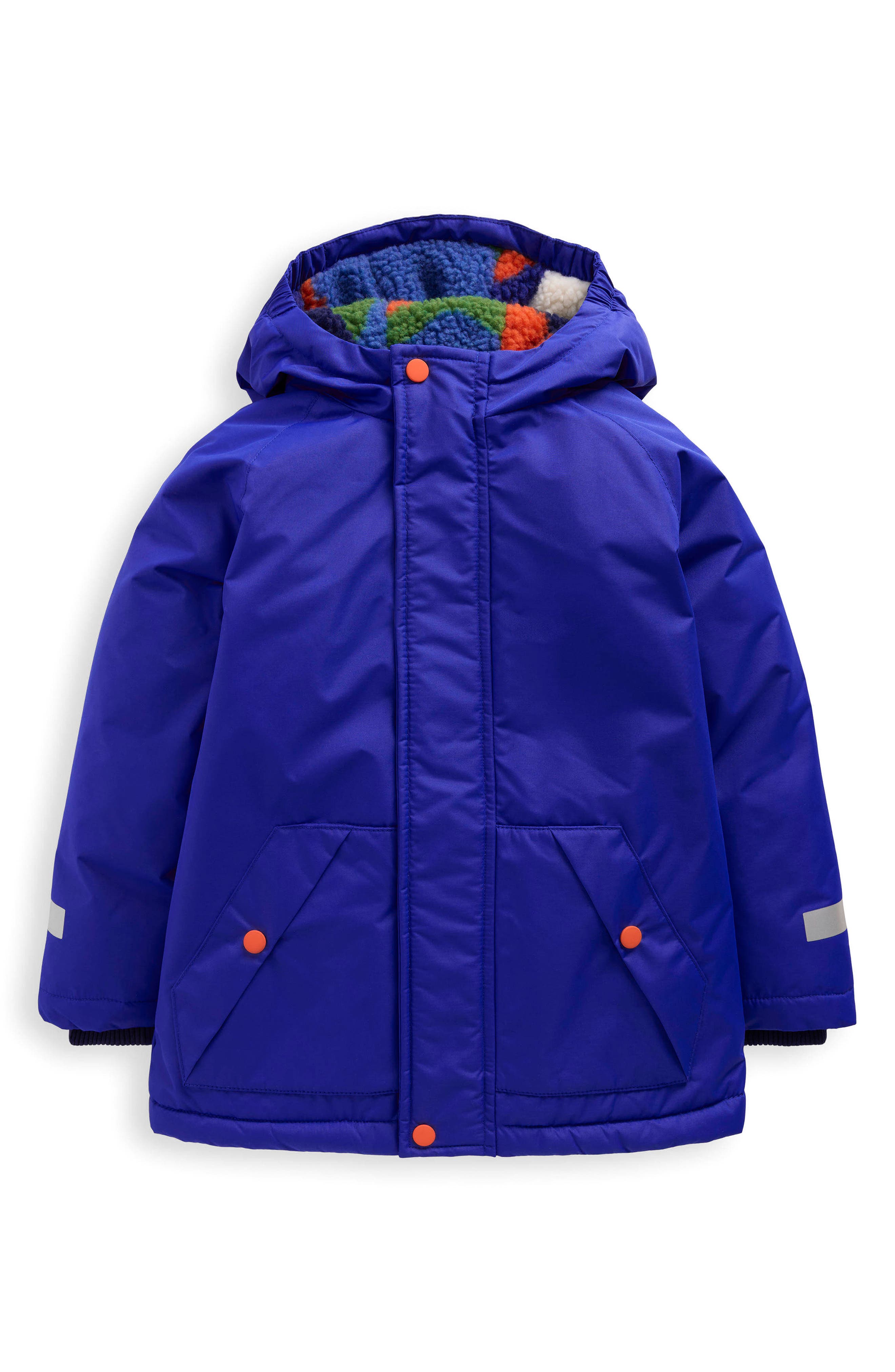 Mini Boden Kids' Fleece Lined Hooded Parka