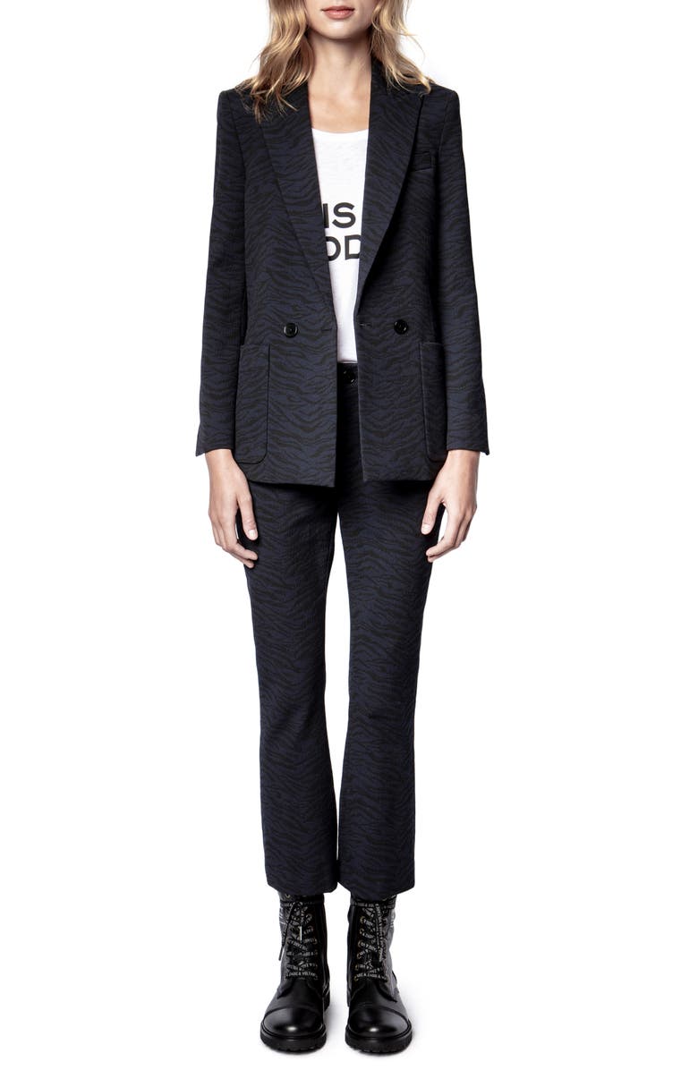 Zadig & Voltaire Visko Tigre Blazer, Alternate, color,