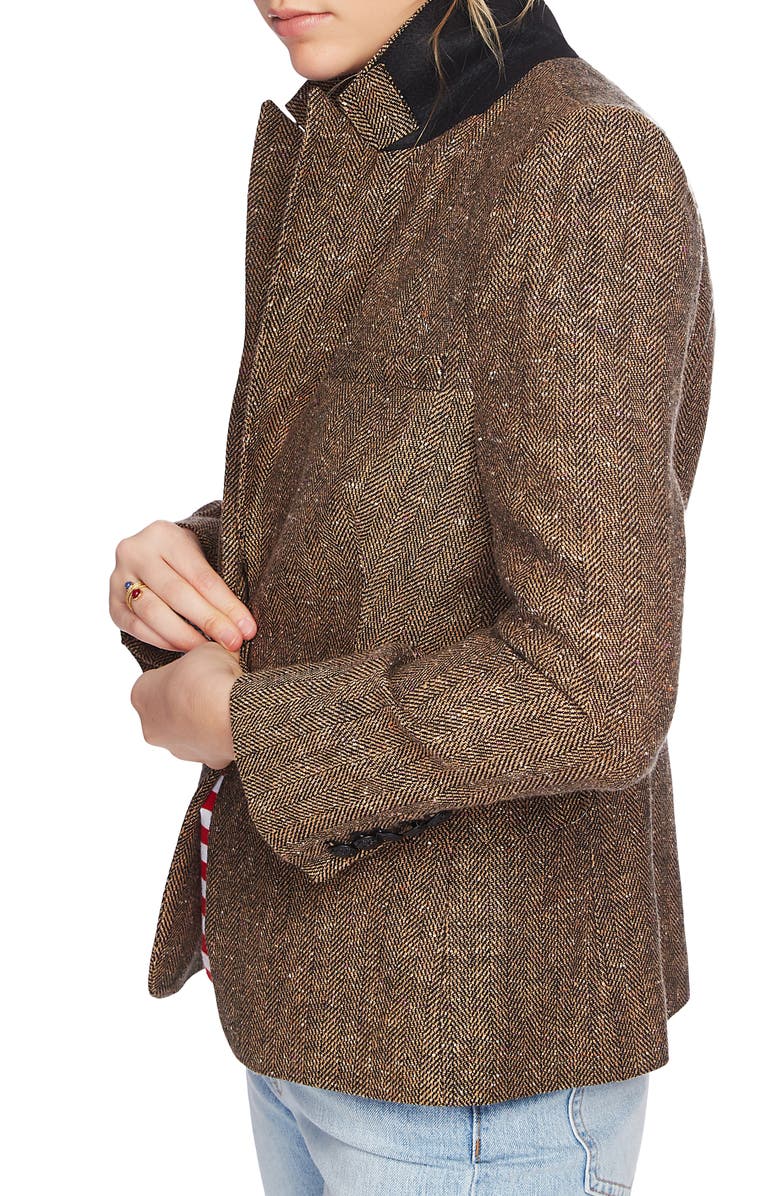 Court & Rowe Herringbone Tweed Blazer, Alternate, color, 