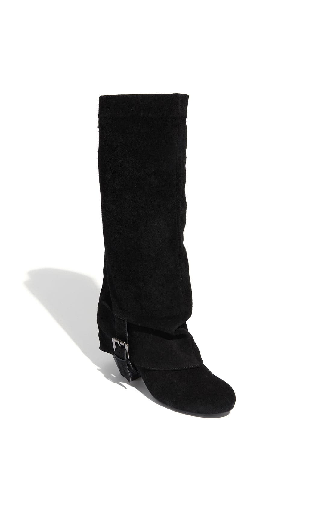 'Jump Start' Boot, Main, color, BLACK SUEDE