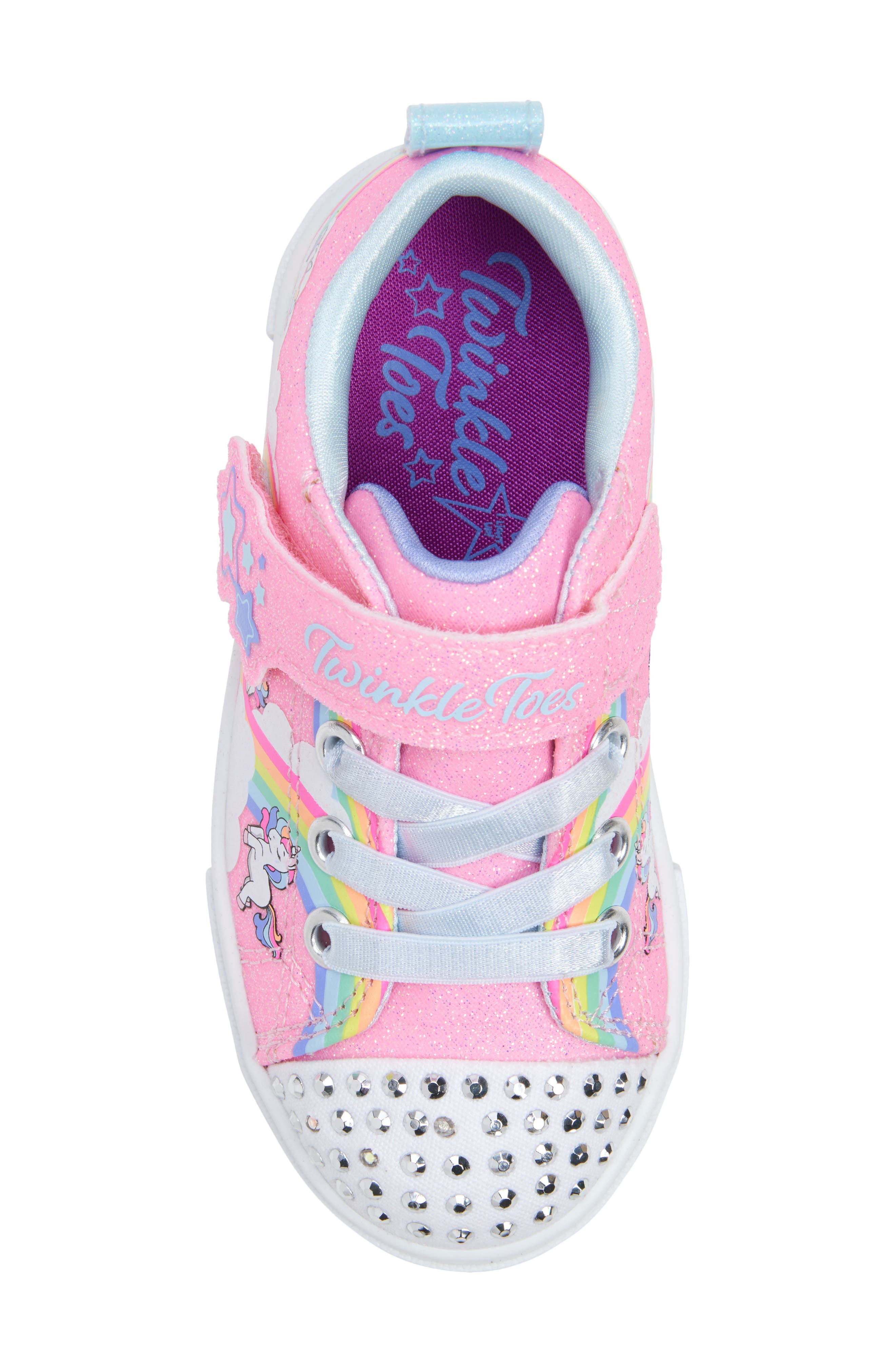 SKECHERS Twinkle Sparks Light-Up Sneaker, Alternate, color, Pink/ Multi
