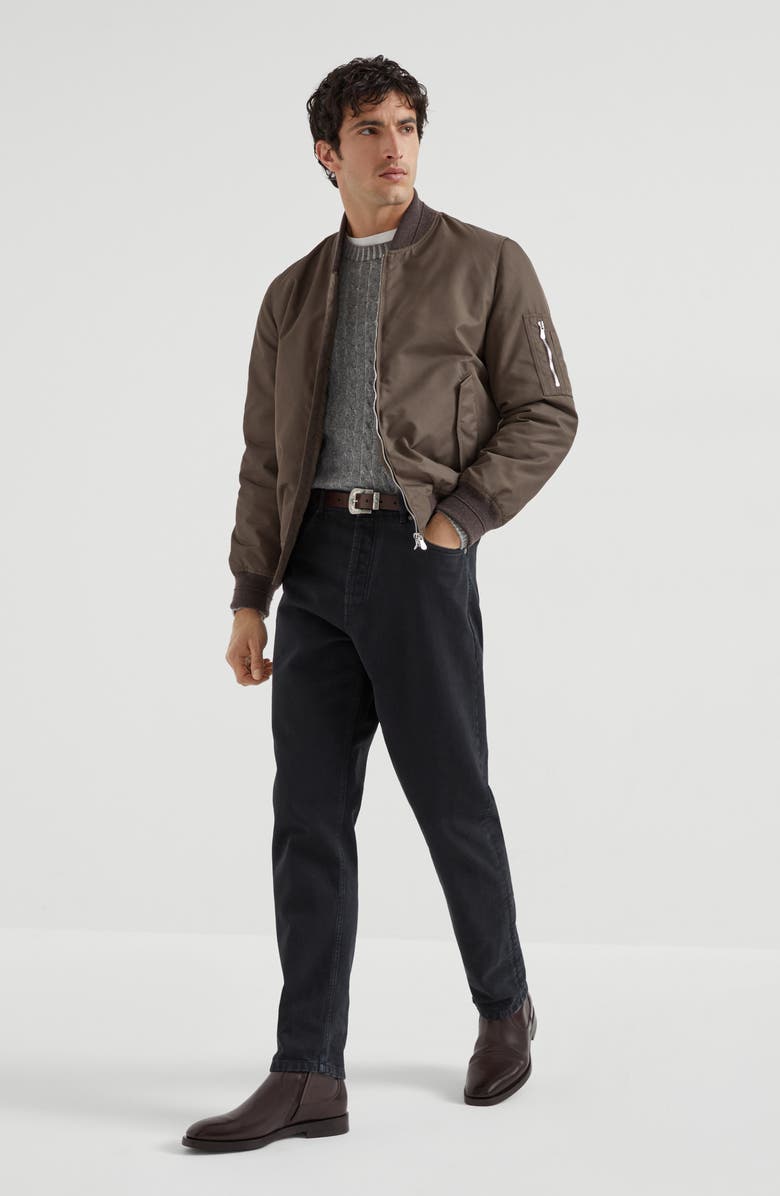 Brunello Cucinelli Vanisé sweater, Alternate, color, Dark Grey