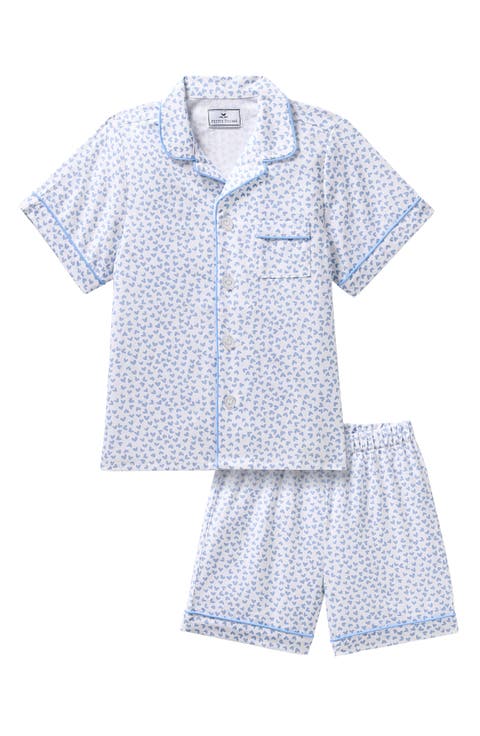 MyFav Young Girls Pajama Cute Cat Pattern Nighty Comfy Shorts Cotton Sleepwear